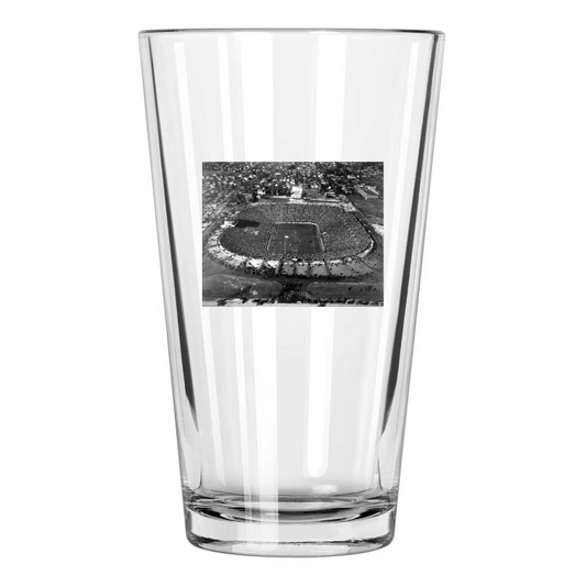 1929 College Venue Michigan Stadium Photo Aerial Pint Beer Drinking Glass