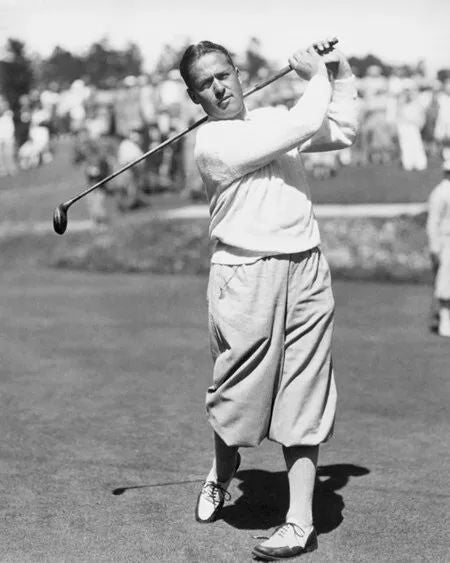1929 Famous Golfer Bobby Jones Glossy Keychain PGA Swing Keychain