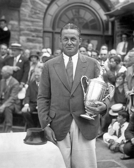 1929 Golfer Bobby Jones Glossy Photo Print Us Open Trophy Poster