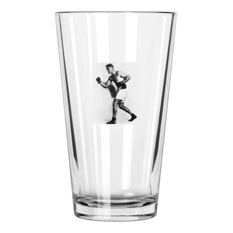1929 Heavyweight Boxer Jack Dempsey Boxing Photo Pint Beer Drinking Glass