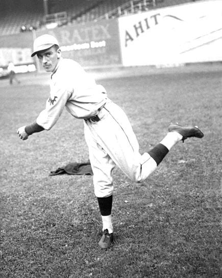 1929 New York Giants Carl Hubbell Glossy Keychain 'Rookie Year' Baseball Print