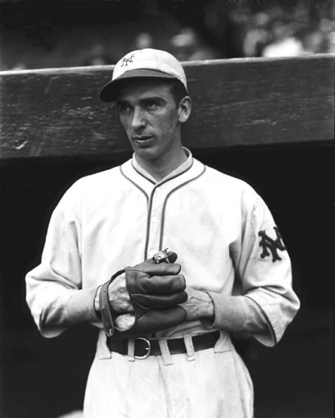 1929 New York Giants Carl Hubbell Glossy Photo Vintage Rookie Print