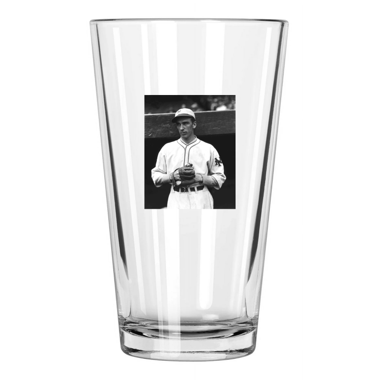 1929 New York Giants Carl Hubbell Photo Vintage Rookie Pint Beer Drinking Glass