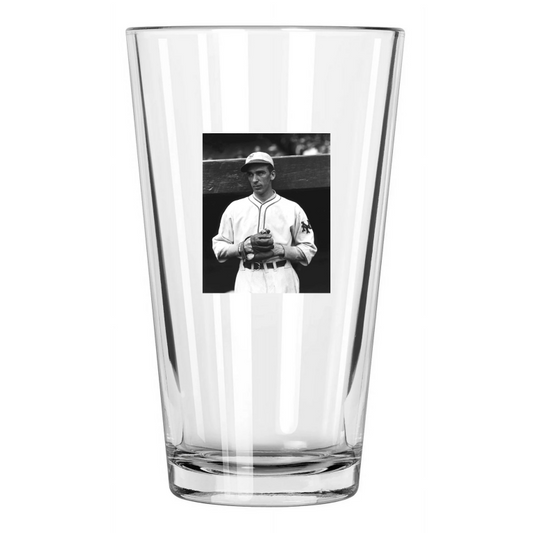 1929 New York Giants Carl Hubbell Photo Vintage Rookie Pint Beer Drinking Glass