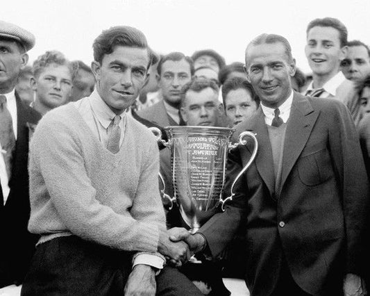 1929 Pga Championship Johnny Farrell And Leo Diegel Glossy Keychain PGA Print