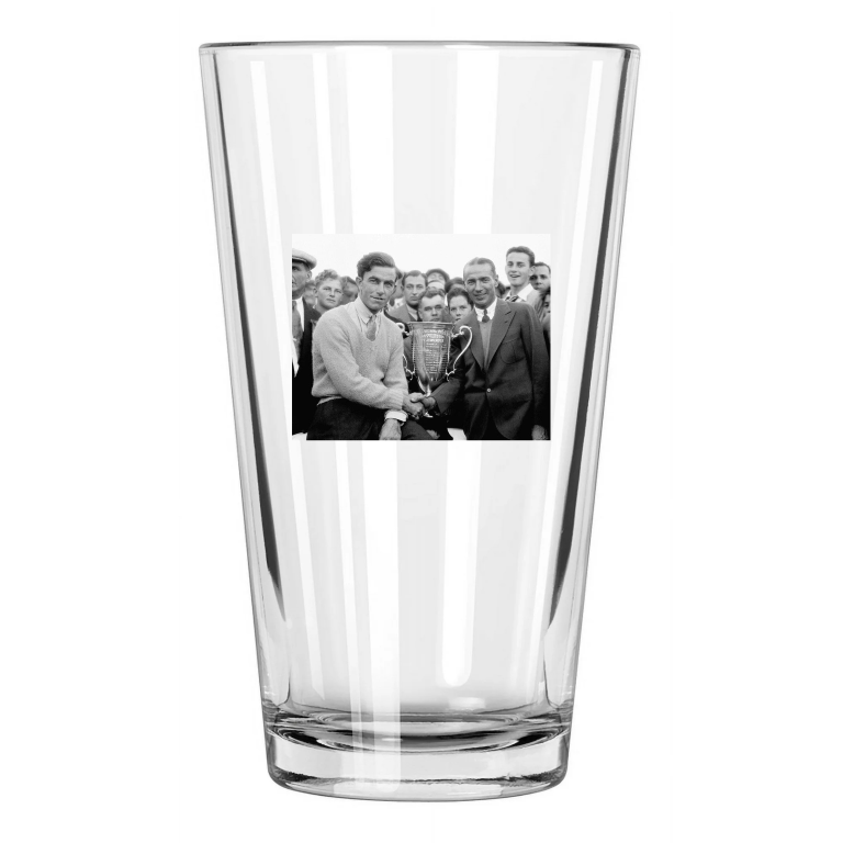 1929 Pga Championship Johnny Farrell And Leo Diegel Golf Pint Beer Glass