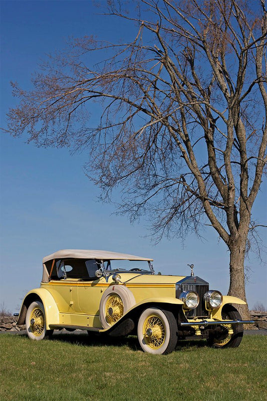 1929 Rolls Royce Phantom Ii Yellow Car Photo Wall Art Home Decor Poster