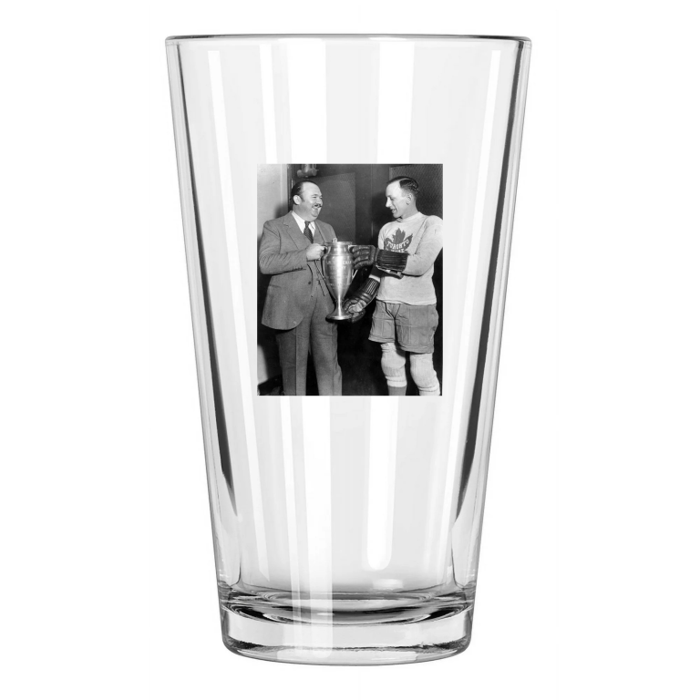 1929 Toronto Maple Leafs Ace Bailey Photo Nhl Hockey Pint Beer Drinking Glass