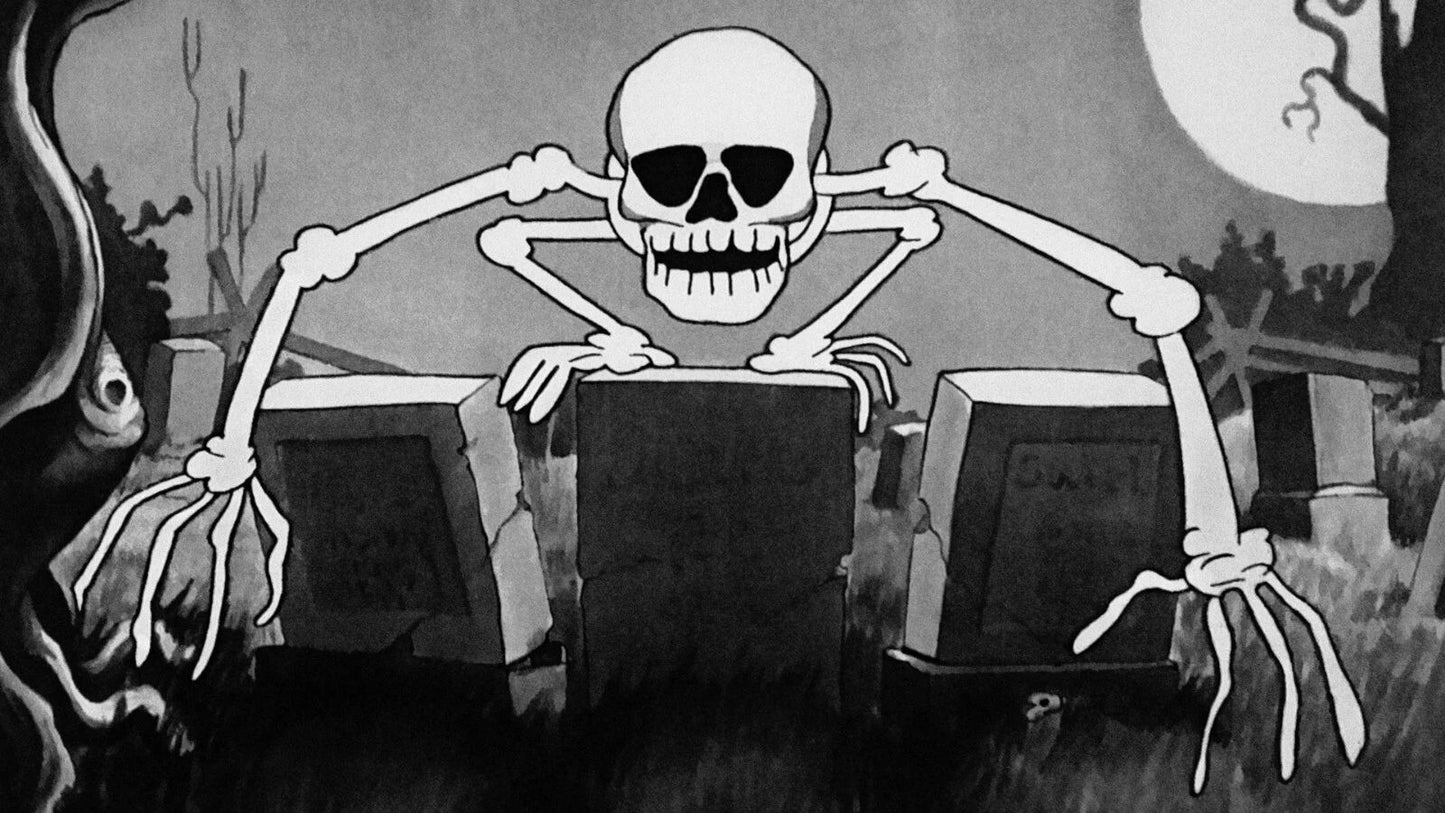 1929 Walt Disney Silly Symphony The Skeleton Dance Movie Keychain