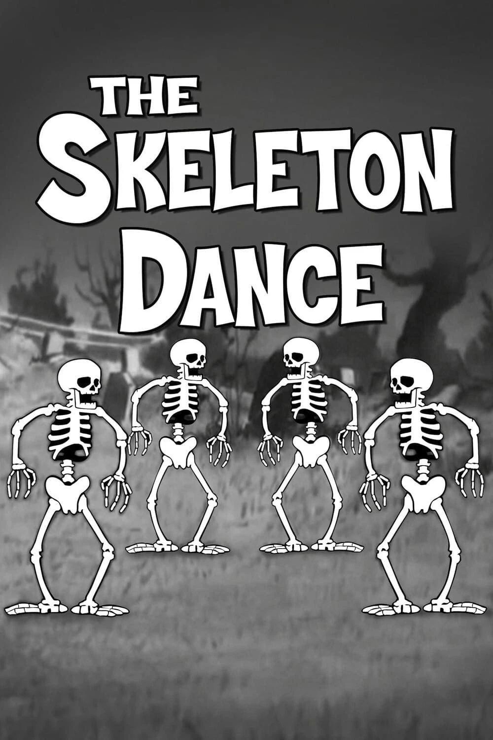 1929 Walt Disney Silly Symphony The Skeleton Dance Movie Poster Print