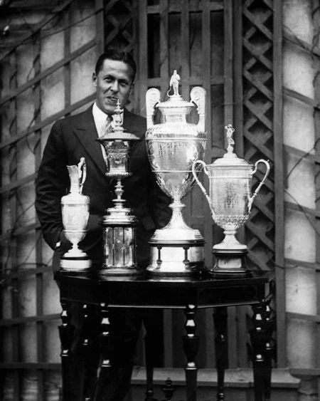 1930 Amateur Golfer Bobby Jones Magnet Grand Slam Print Trophy Magnet