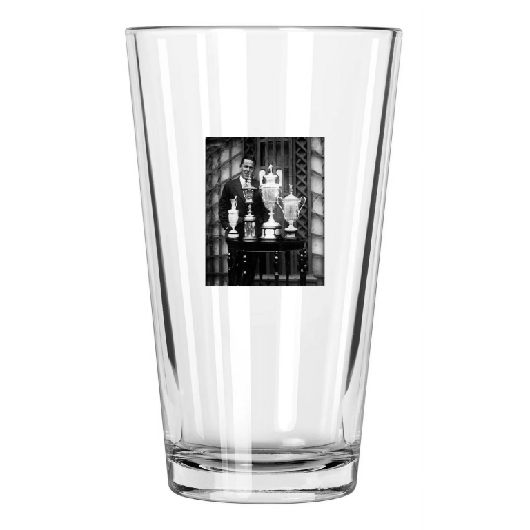 1930 Amateur Golfer Bobby Jones Photo Grand Slam Trophy Pint Beer Drinking Glass
