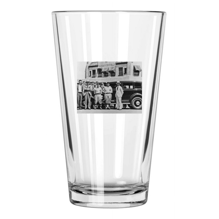 1930 Birmingham Barons Rickwood Field Minor League Pint Beer Drinking Glass
