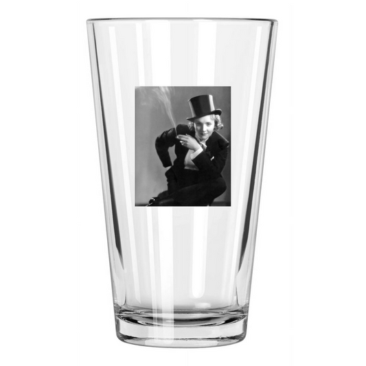 1930 Film Morocco Photo Marlene Dietrich With Cigarette Pint Beer Drinking Glass