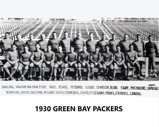 1930 Green Bay Packers Team Photo Football Nfl Picture World Champs