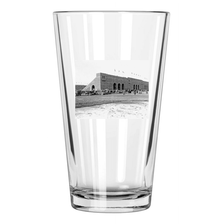 1930 Kinnick Iowa Stadium Photo Field Iowa Hawkeyes Pint Beer Drinking Glass