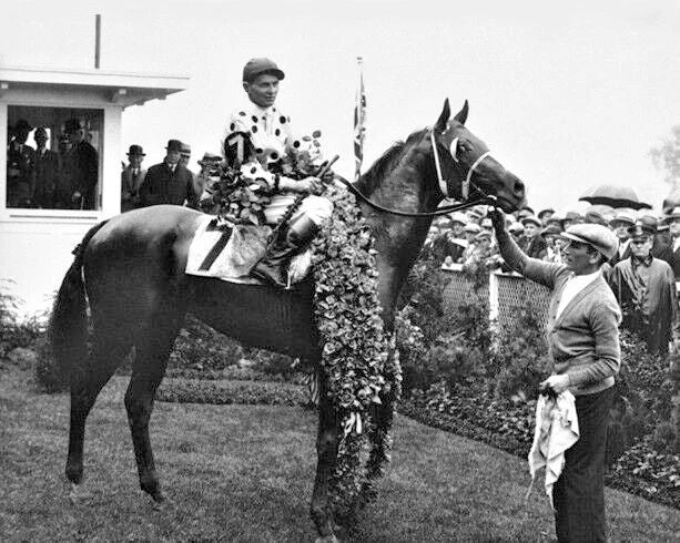1930 Kentucky Derby Gallant Fox Glossy Keychain Earl Sande Print Triple Crown