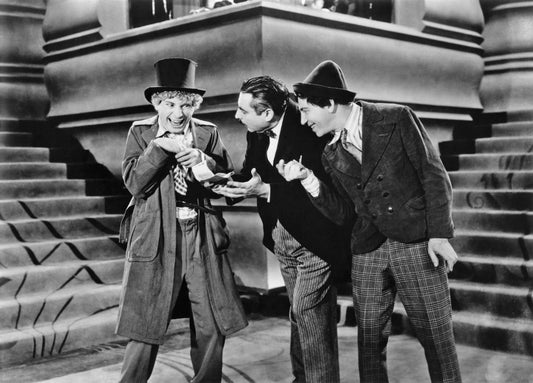 1930 Marx Brothers Glossy Photo Groucho, Chico And Harpo Animal Crackers