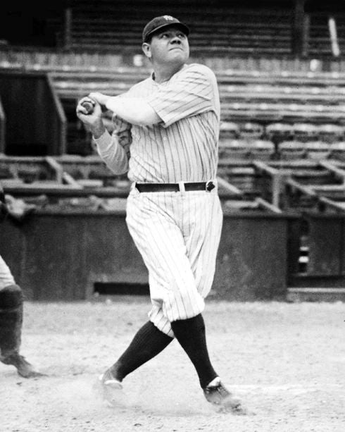 1930 New York Yankees Babe Ruth Glossy Magnet Baseball Print Portrait