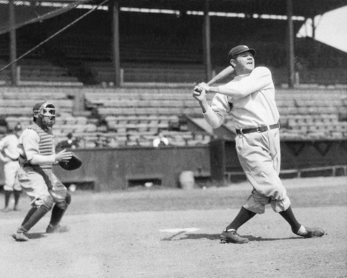 1930 New York Yankees Babe Ruth Glossy Magnet Baseball Magnet Hof 37