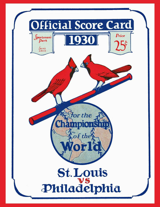 1930 St. Louis Cardinals Vs Philadelphia Athletics Magnet Baseball Picture