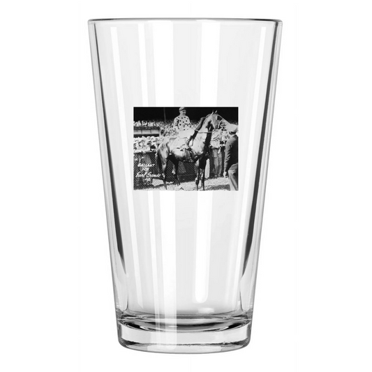 1930 Triple Crown Racehorse Gallant Fox Horse Earl Sande Pint Beer Glass