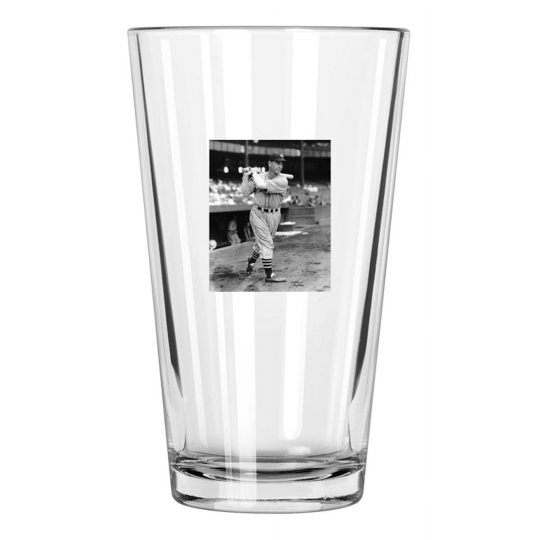 1930S Cleveland Indians Earl Averill Baseball Reprint Pint Beer Drinking Glass
