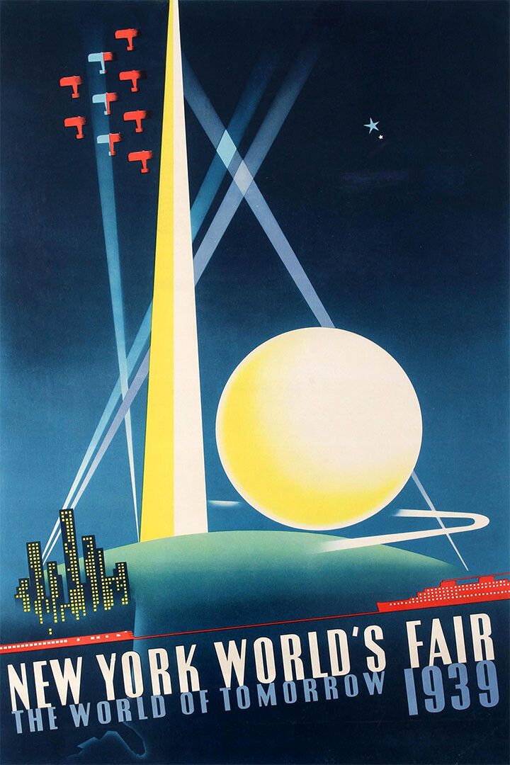 1930S New York Worlds Fair Vintage Nyc Travel Keychain
