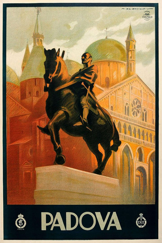 1930S Padova Italy Monument Of Gattamelata Statue Travel Jigsaw Puzzle