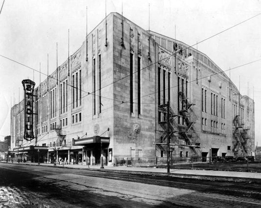 1931 Chicago Stadium Glossy Photo Bulls And Blackhawks Print Poster