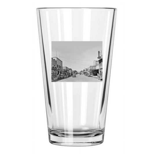 1931 Downtown Las Vegas Photo Casino Fremont Street Pint Beer Drinking Glass