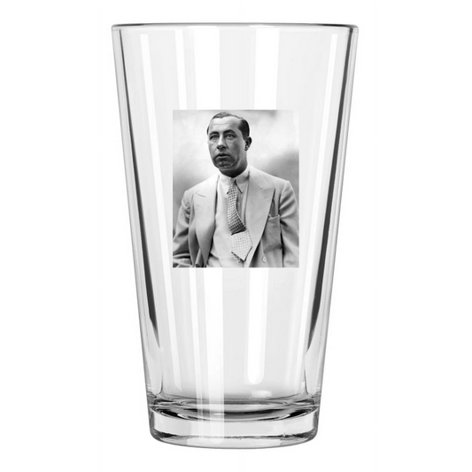 1931 Golfer Walter Hagen Golf Photo Western Open Pint Beer Drinking Glass