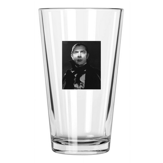 1931 Horror Film Dracula Photo Bela Lugosi Pint Beer Drinking Glass