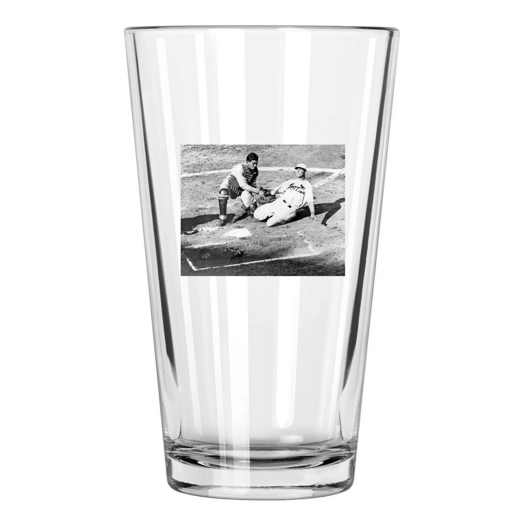1931 Philadelphia Athletics Mickey Cochrane World Series Pint Beer Glass
