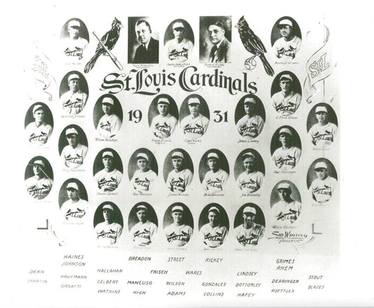 1931 St. Louis Cardinals Team Photo Baseball Picture Mlb 300 Piece Jigsaw Puzzle