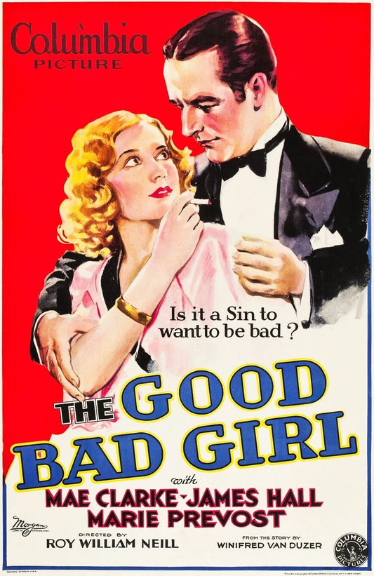 1931 The Good Bad Girl Movie Keychain Mae Clarke James Hall