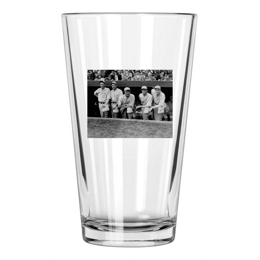 1931 World Series Philadelphia Athletics Lefty Grove Pitchers Pint Beer Glass
