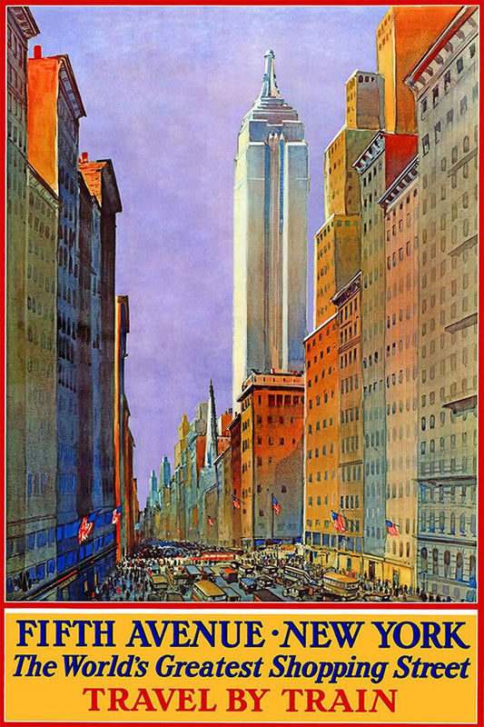 1932 5Th Avenue Greatest Shopping Street Ny City Travel Jigsaw Puzzle