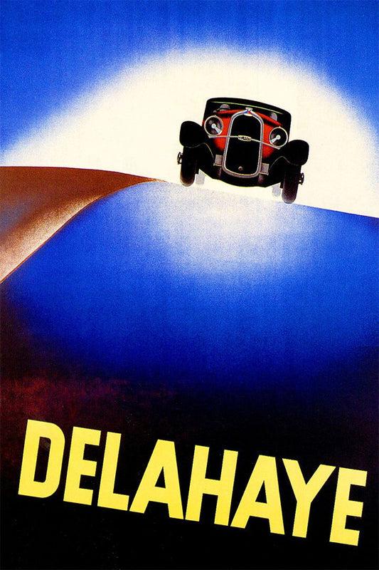 1932 Delahaye French Auto Vintage Style Advertising Keychain