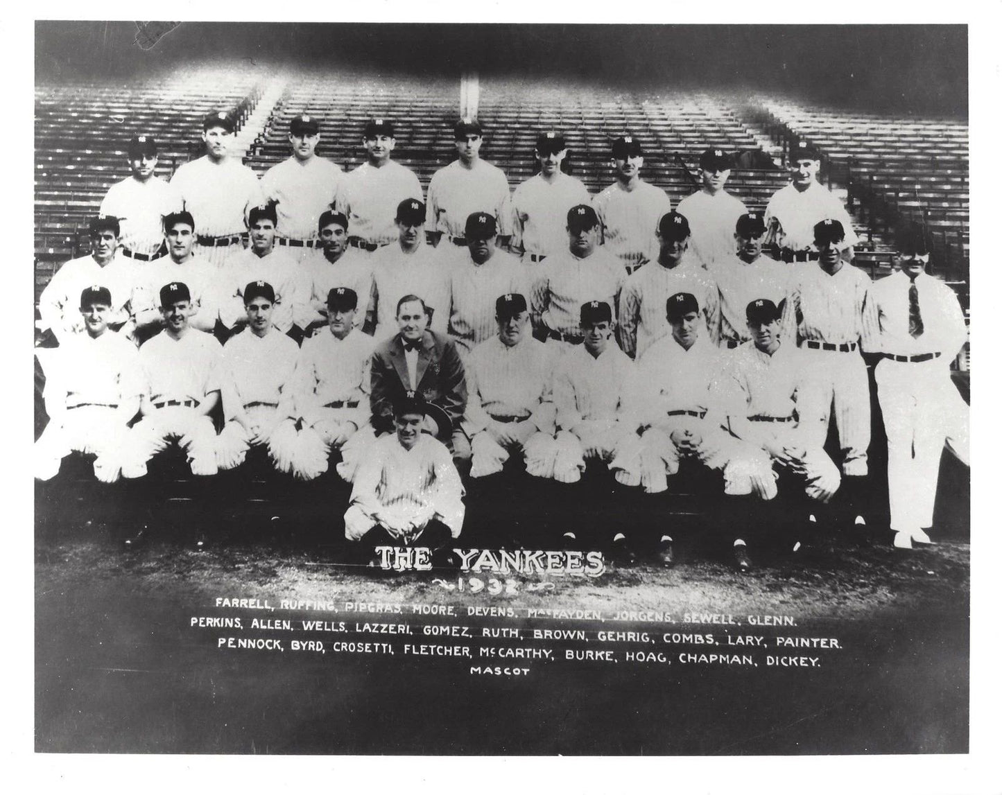 1932 New York Yankees Team Photo Baseball Mlb Picture Ny