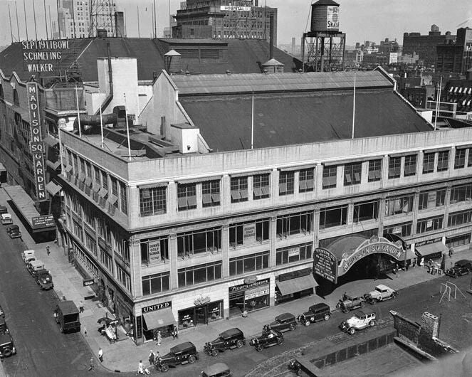 1932 New York City Madison Square Garden Photo Print Glossy Poster