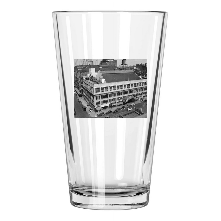 1932 New York City Madison Square Garden Photo Pint Beer Drinking Glass