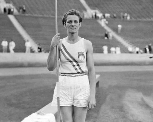 1932 Summer Olympics Babe Didrikson Glossy Keychain Los Angeles Keychain