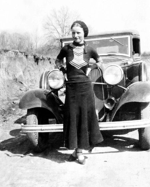 1933 Bank Robber Bonnie Parker Glossy Magnet Criminal Clyde Magnet