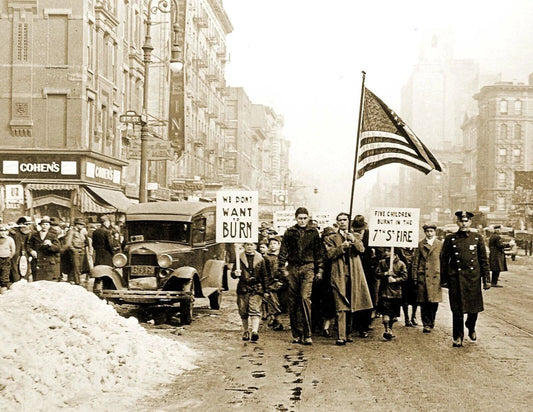 1933 Children Safer Homes Protest New York City Ny Picture Photo Print