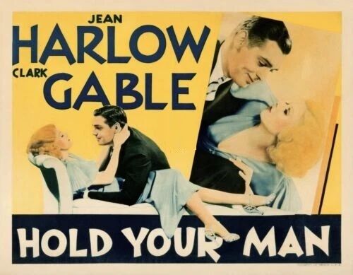1933 Harlow & Gable In Hold Your Man Lobby Card Reprint Picture Magnet