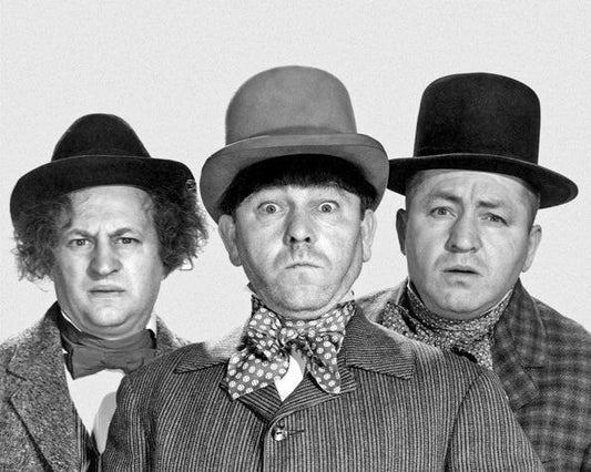 1933 'Hello Pop' 3 Three Stooges Glossy Keychain Larry, Moe And Curly Print