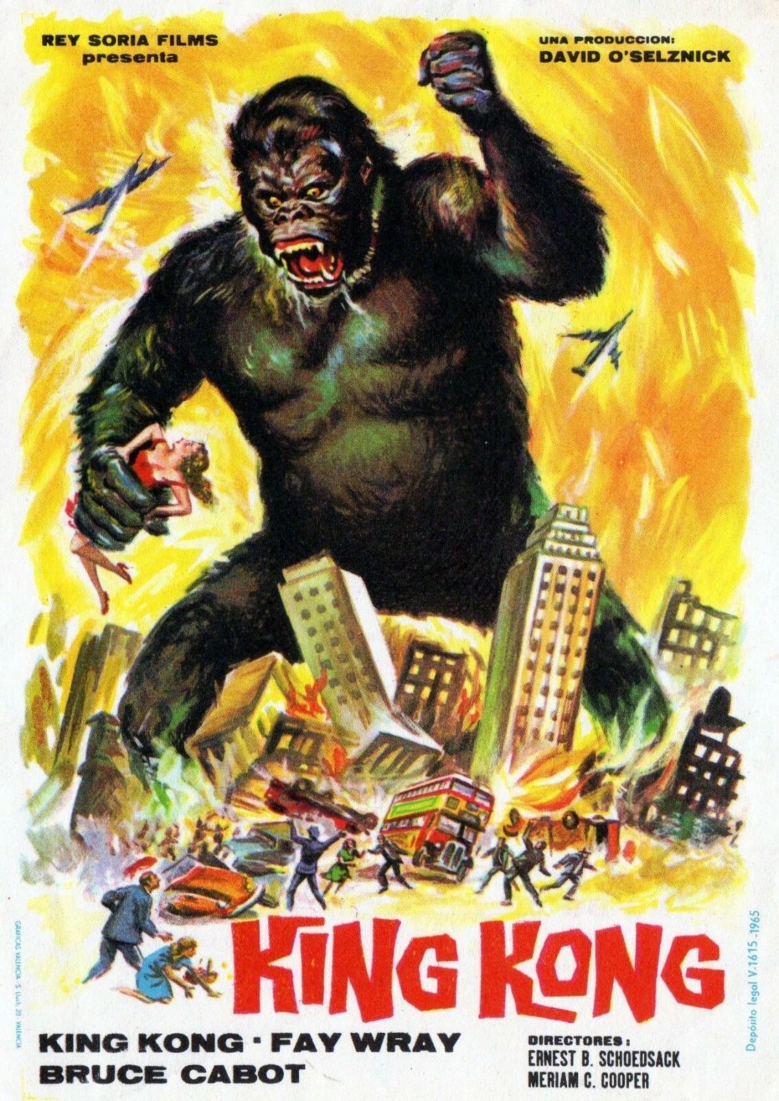 1933 King Kong Movie Poster Print Fay Wray Bruce Cabot