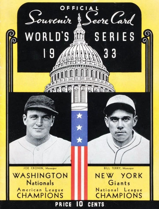 1933 Ny Giants Vs Washington Nationals Magnet Baseball Picture Mlb Ws