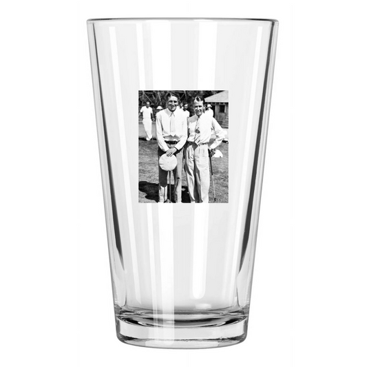 1934 Craig Wood And Paul Runyan Pga Williiamsville Pint Beer Drinking Glass